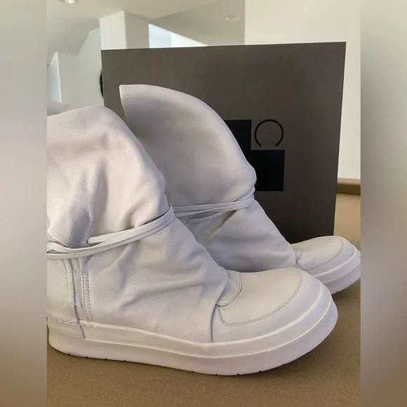 Cinzia Araia Skin Cap White Leather Luxury Sneakers Italy Handmade